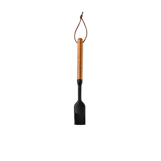 Set 7 piese ustensile de bucătărie din silicon cu mâner de lemn – unelte antiaderente: spatulă, strecurătoare, lingură pentru supă, lopățică și alte accesorii de bucătărie